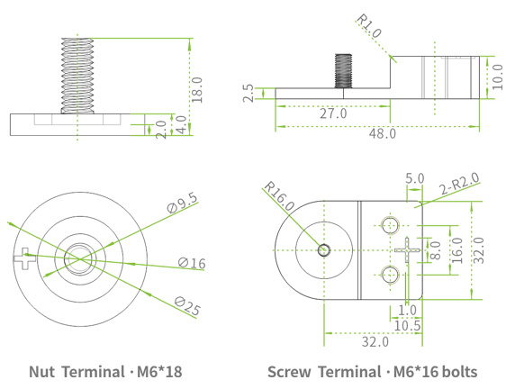 Terminal de bateria de ciclo profundo LiFePO4