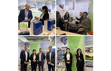 Armazenamento de lítio com participação no Battery Show Europe 2023, realizado em Stuttgart